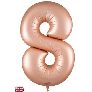 Oaktree 34" Number 8 Satin Pastel Rose Quartz - 609273