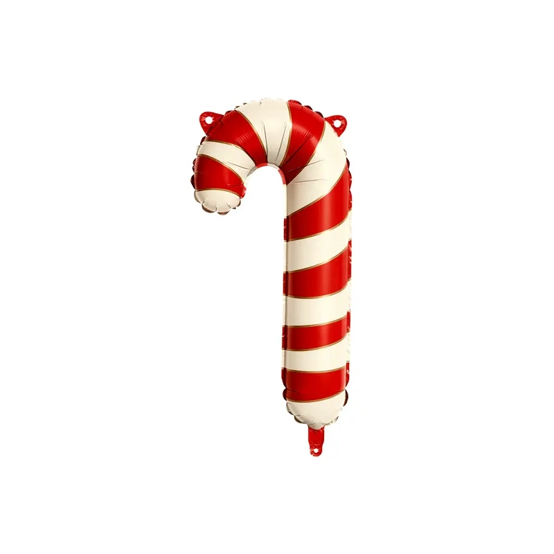 Foil balloon Candy Cane - 15.5x31 cm - Red and White - FB445