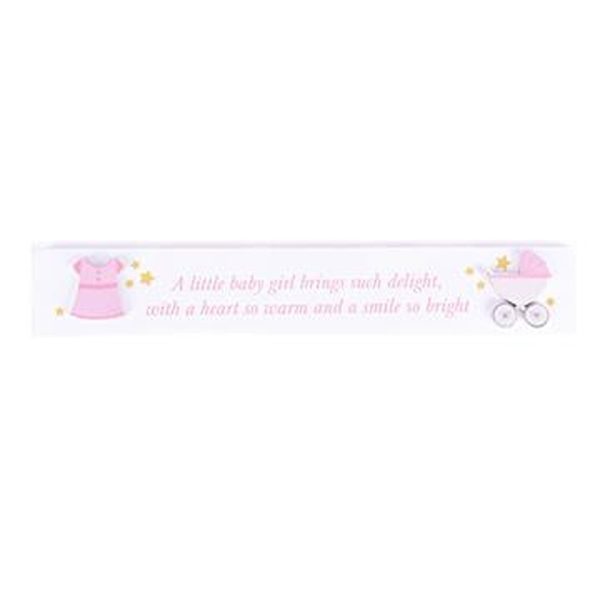 Hello Baby Mini Plaque 'A Little Baby Girl' - CG1837