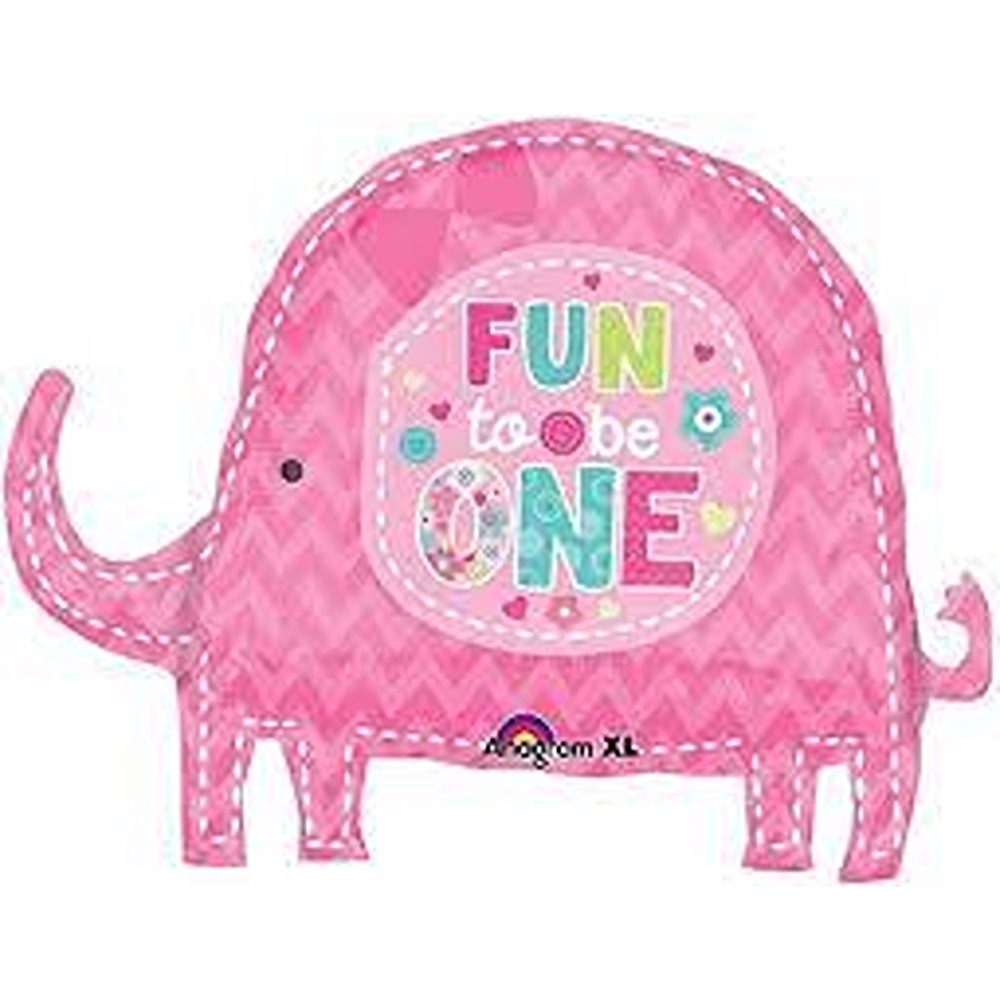 Anagram 29" P30 Fun To Be One Elephant Shape Pkt - 2998201