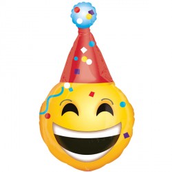 Anagram 22x39" P30 Emoticon Party Hat Shape Pkt - 3452501