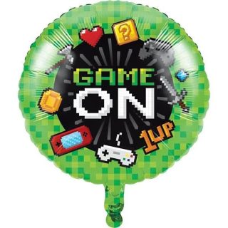 GAMING PARTY METALLIC BALLOON 18"