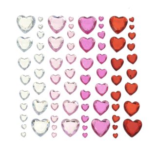 Heart Gem Stickers