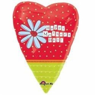 Anagram 18" S40 Jr Shape Heart Happy Mothers Day Pkt - 1731501