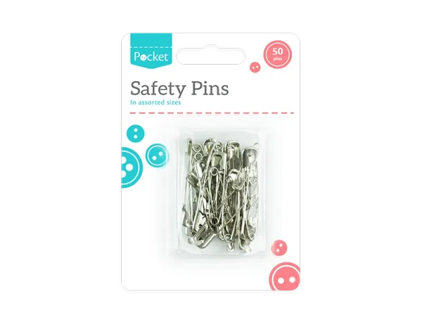 Safety Pins - 50 Pack - HOM1045