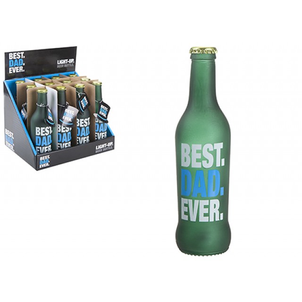 Light Up Best Dad Ever Beer Bottle