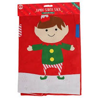Jumbo Santa Sack - Elf Sack - XMA-4508