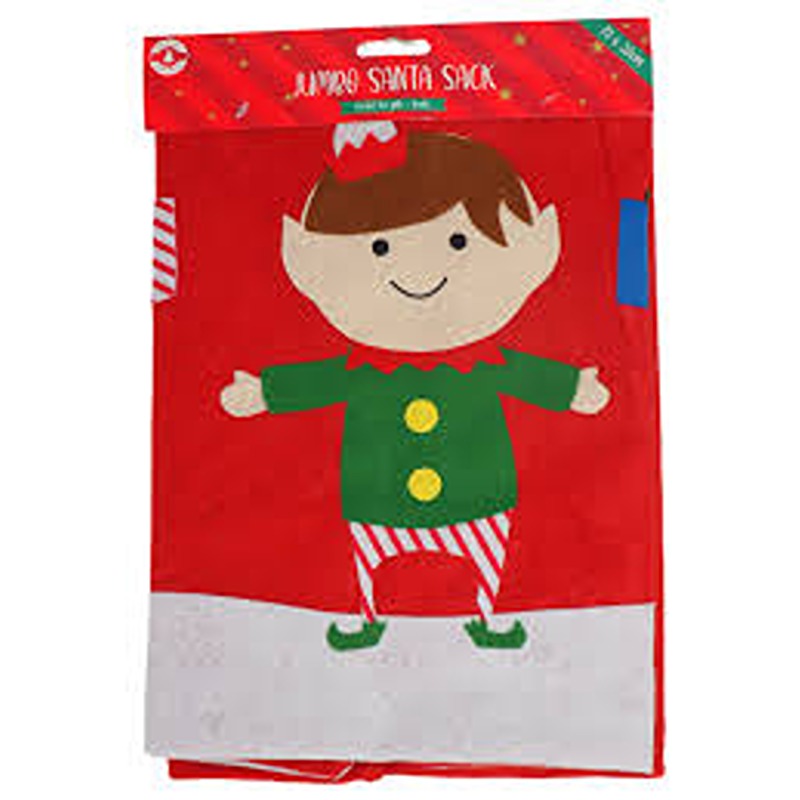 Jumbo Santa Sack - Elf Sack - XMA-4508