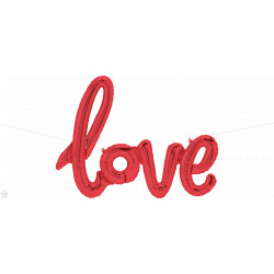 North Star 40" SCRIPT - PKD. - LOVE RED