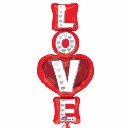 Anagram 20x39" P35 Love Stacked Pkt - 3183001