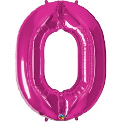 QUALATEX 39" 01CT - NUMBER 0 MAGENTA
