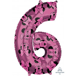 Anagram 26" L26 Minnie Mouse Forever Number 6 Shape Pkt -4170801