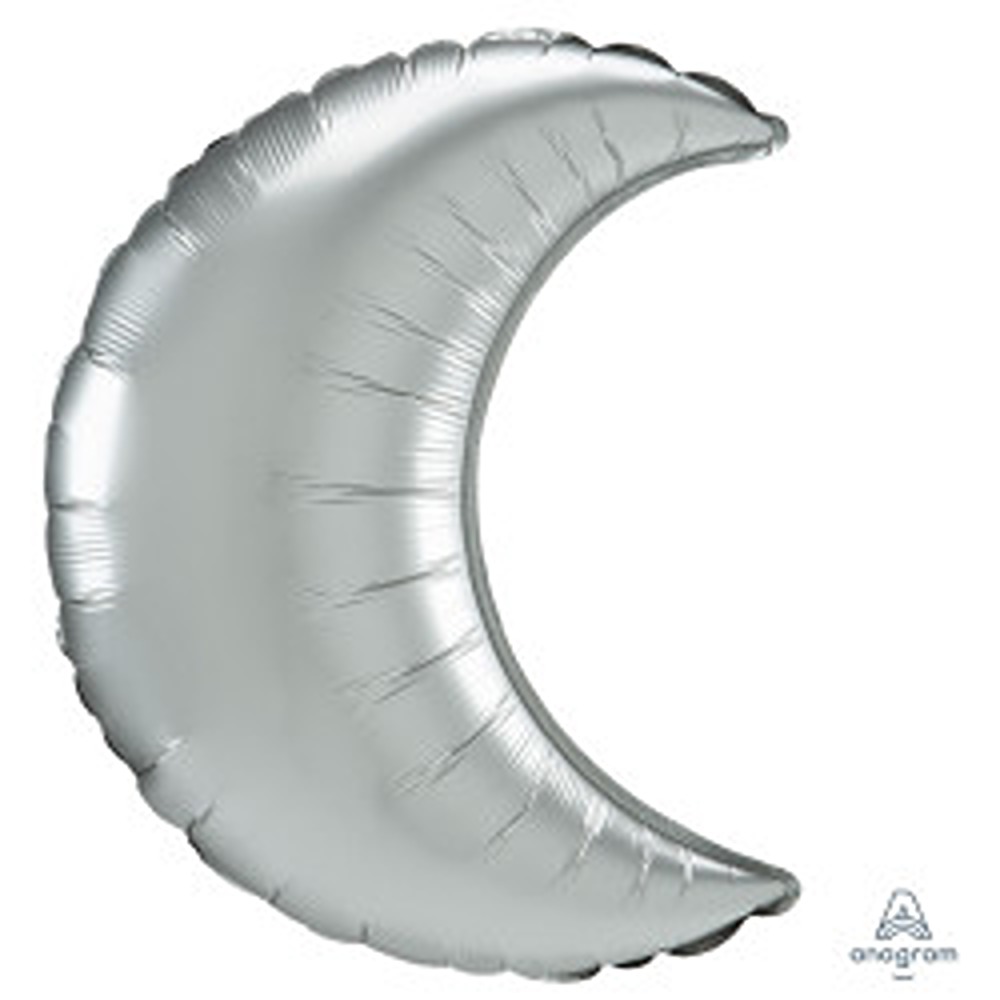 Anagram 35" Platinum Satin Luxe Crescent 3ct - 4184199