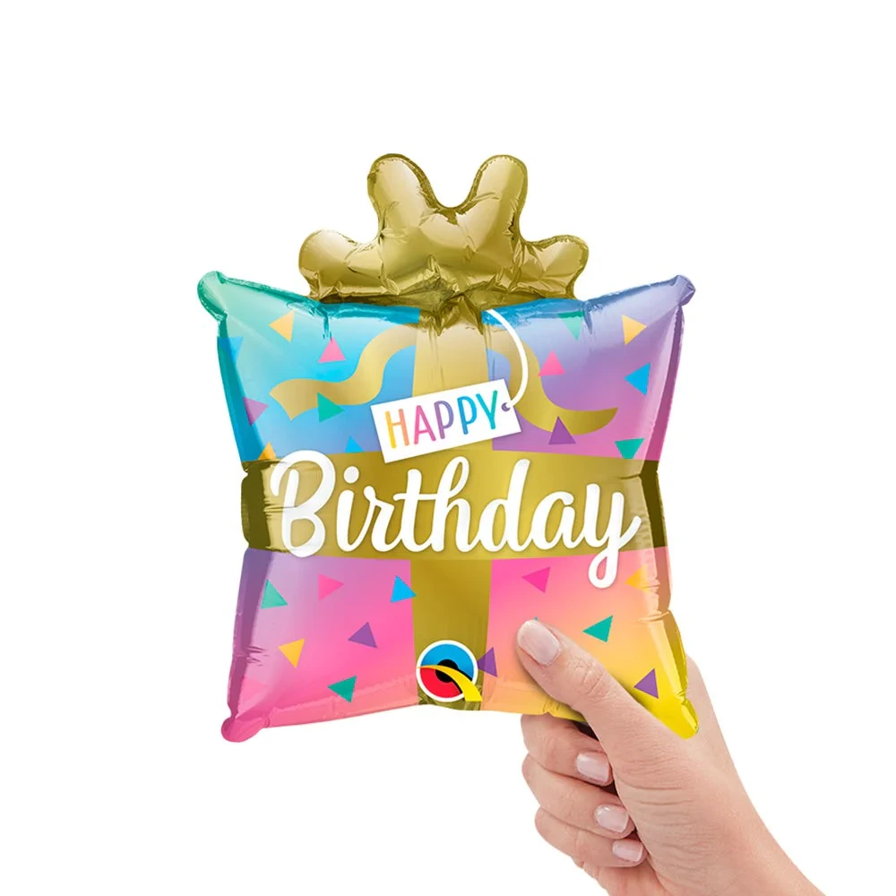 Qualatex 14" Birthday Present Mini - 25126