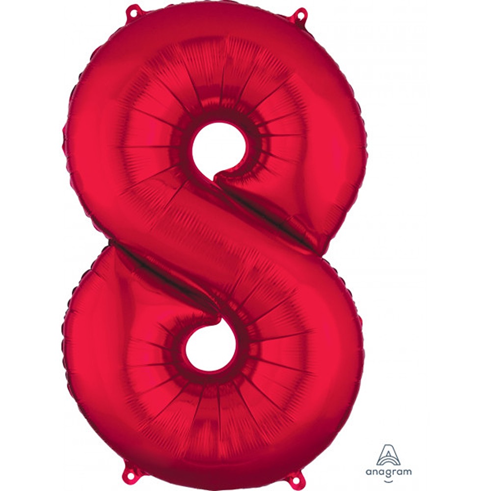 Anagram - Red Number 8 - 21" x 34" - 2829501