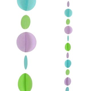 TEAL CIRCLES 1.2m BALLOON TAILS - 9902827
