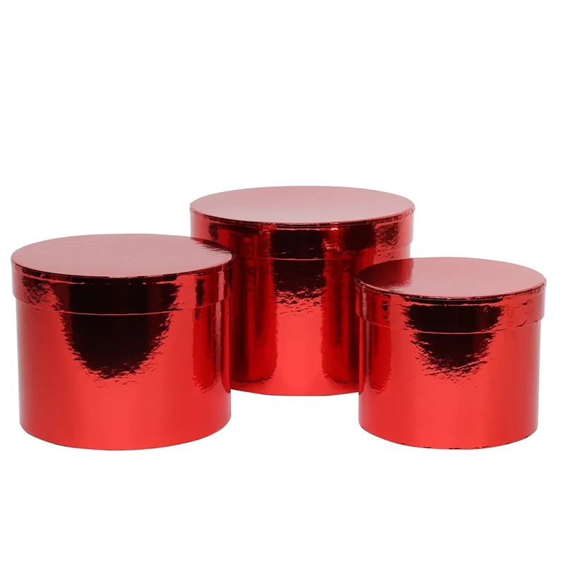 APAC - Metallic Red Hat Box (Set of 3) - BX2089