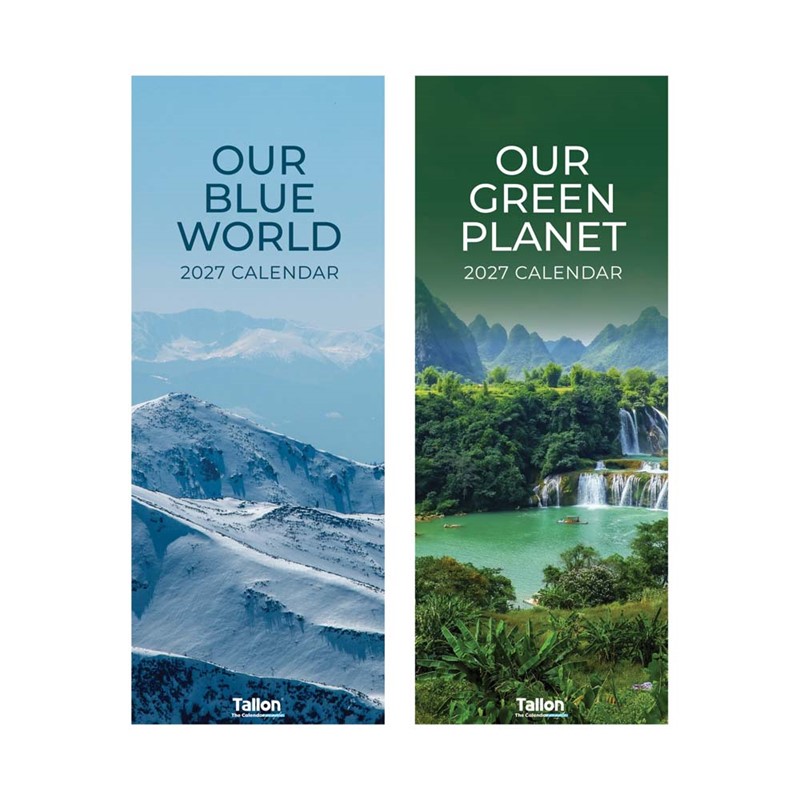 Calendar Super Slim Blue & Green Planet (RANDOM SENT) 0532/FSC