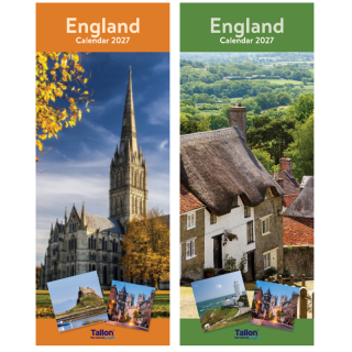 Calendar Super Slim England (RANDOM SENT) - 0514/FSC