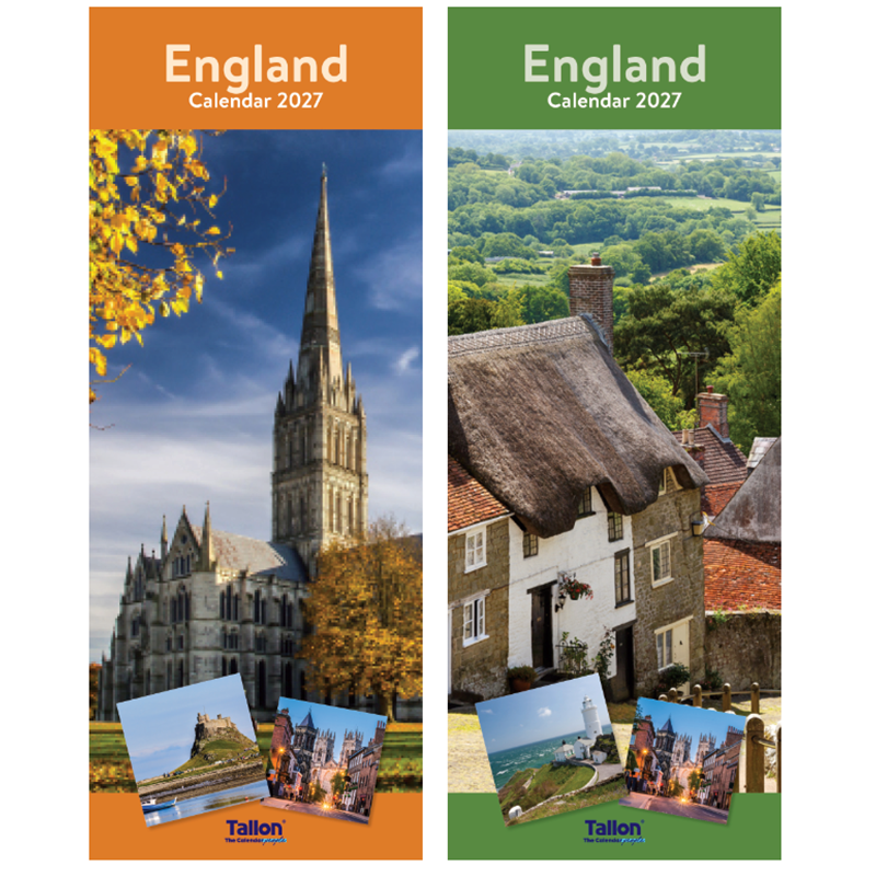 Calendar Super Slim England (RANDOM SENT) - 0514/FSC