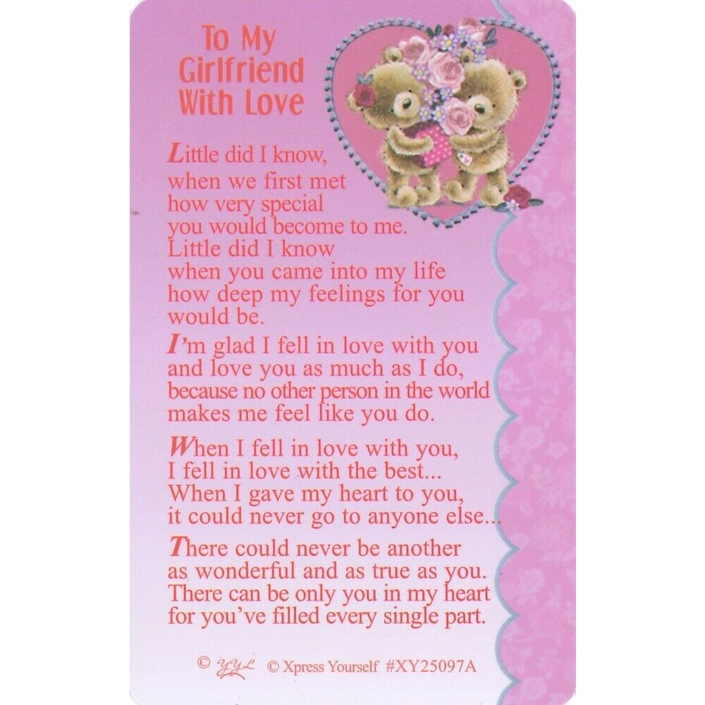 To My Girlfriend - XY25097
