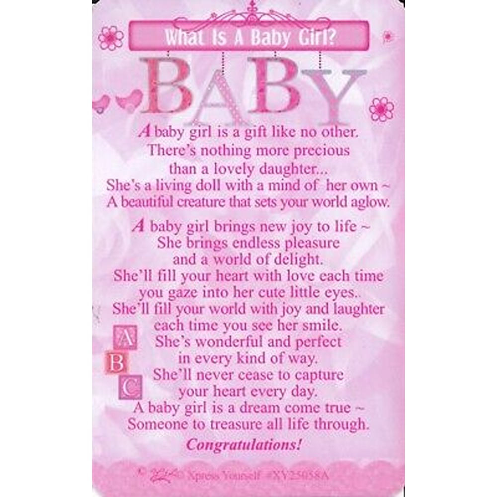 What Is A Baby Girl - XY25058