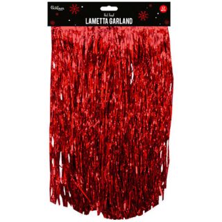 GEM Red Lametta Garland 1.2m