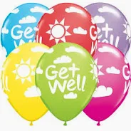 Qualatex 11" Get Well Sunshine 6ct Retail Pack - 57602
