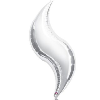 Amscan SILVER CURVES 42" D29 FLAT - 1630499