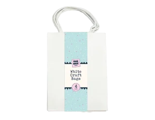 White Craft Bags 4pk - STA4218