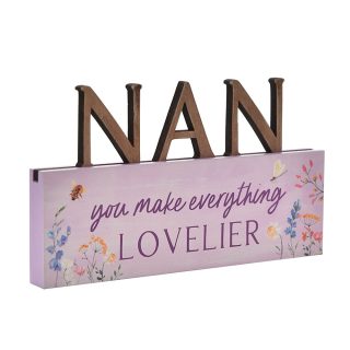 Widdop - The Cottage Garden Letter Mantel Plaque  -TC102NAN