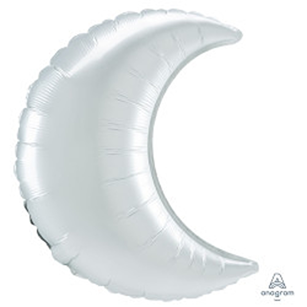 Anagram 35" White Satin Cresent 3ct - 4183899