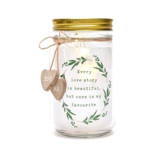 WIDDOP & CO -Love Story Light Up Jar "My Favourite" - WG1116