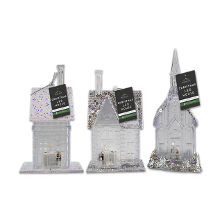 Glitter House LED Decoration - XMA-4444/OB