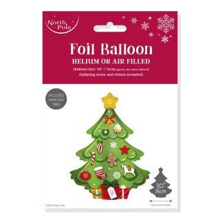 XMAS TREE FOIL BALLOON 74X56CM 48S - X-31767-BC
