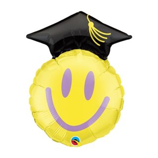 Qualatex - Graduation Smiley Face - 34622