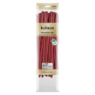 360 - Standard Deep Red Modelling Balloon - 50ct Nozzle Up - 10323525