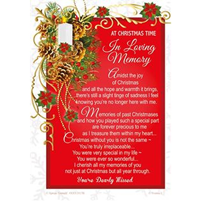In Loving Memory at Christmas Trad - XXY3517B - 6 Pack Sensations