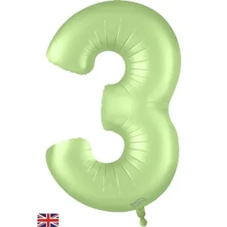Oaktree 34" Number 3 Satin Pastel Pistachio - 609129