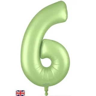 Oaktree 34" Number 6 Satin Pastel Pistachio - 609150