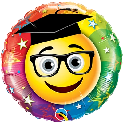 Qualatex - 9" Smiley Graduate -73659