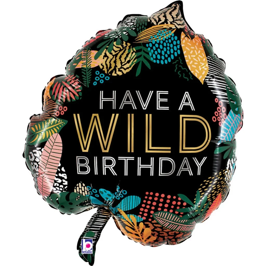 WILD TROPICAL LEAF BIRTHDAY 30 GRABO SHAPE C PKT