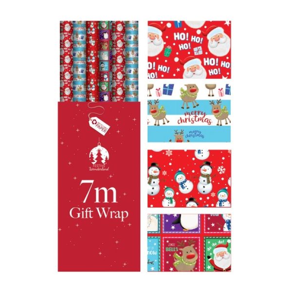 Tallon - Wrap XMAS 7m Kids - X9159B