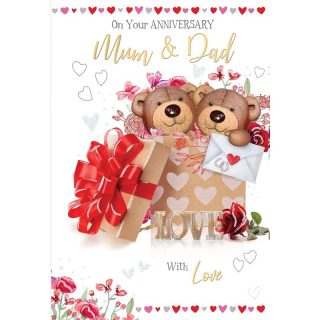 Mum & Dad Anniversary - Bear Cute - CLA-5021
