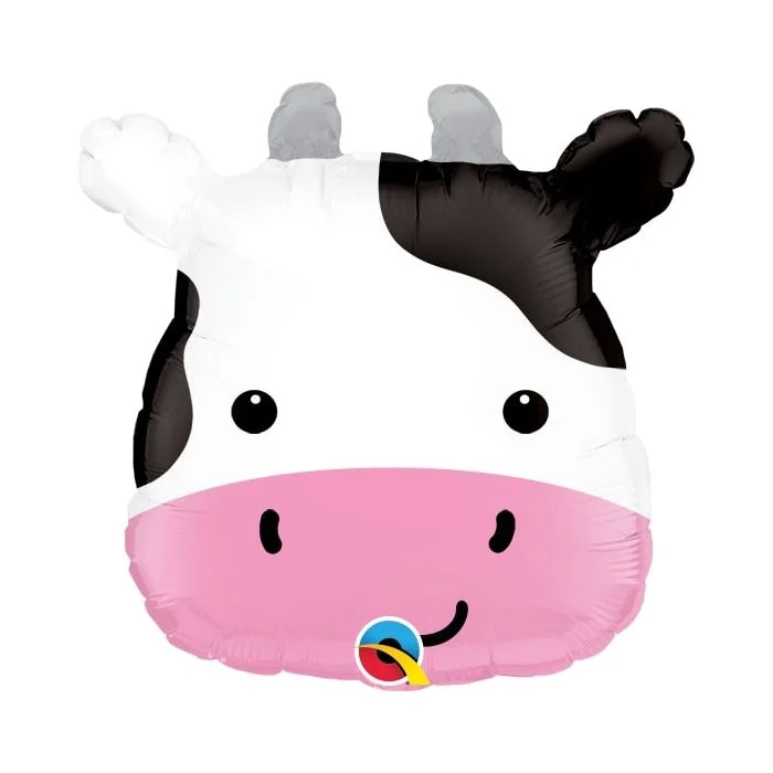 14" Mini Cute Holstein Cow Balloon