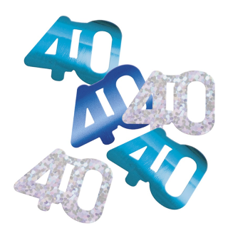 GLITZ 40 Blue Foil Confetti 14g - 80564