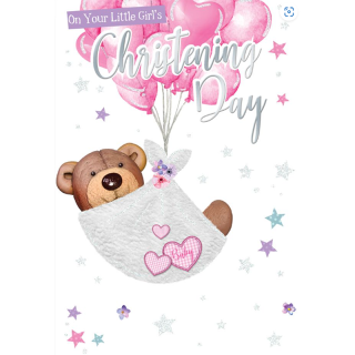 Christening Girl - Bear Cute - CLA-5025