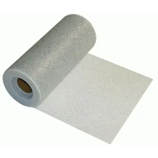Tulle Finesse 6inch x 25yards Metallic Silver - 222869