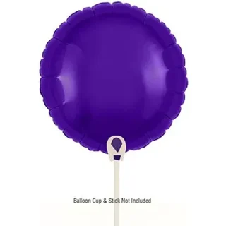 Oaktree 9" Purple Round Packaged x 5pcs - 602557