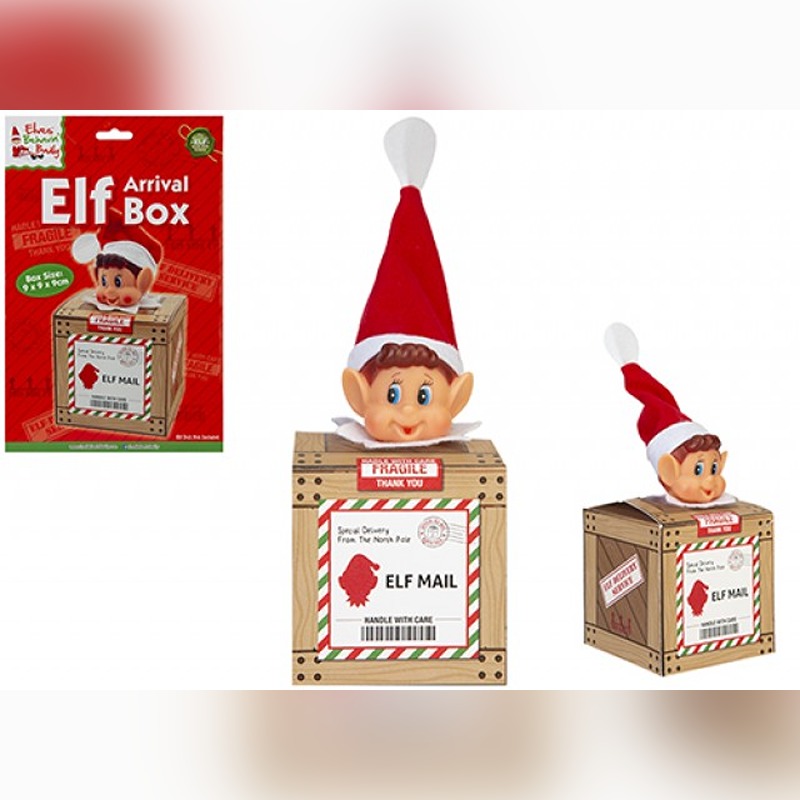PMS - ELVES BEHAVIN' BADLY WOOD LOOK ELF ARRIVAL BOX - 500271